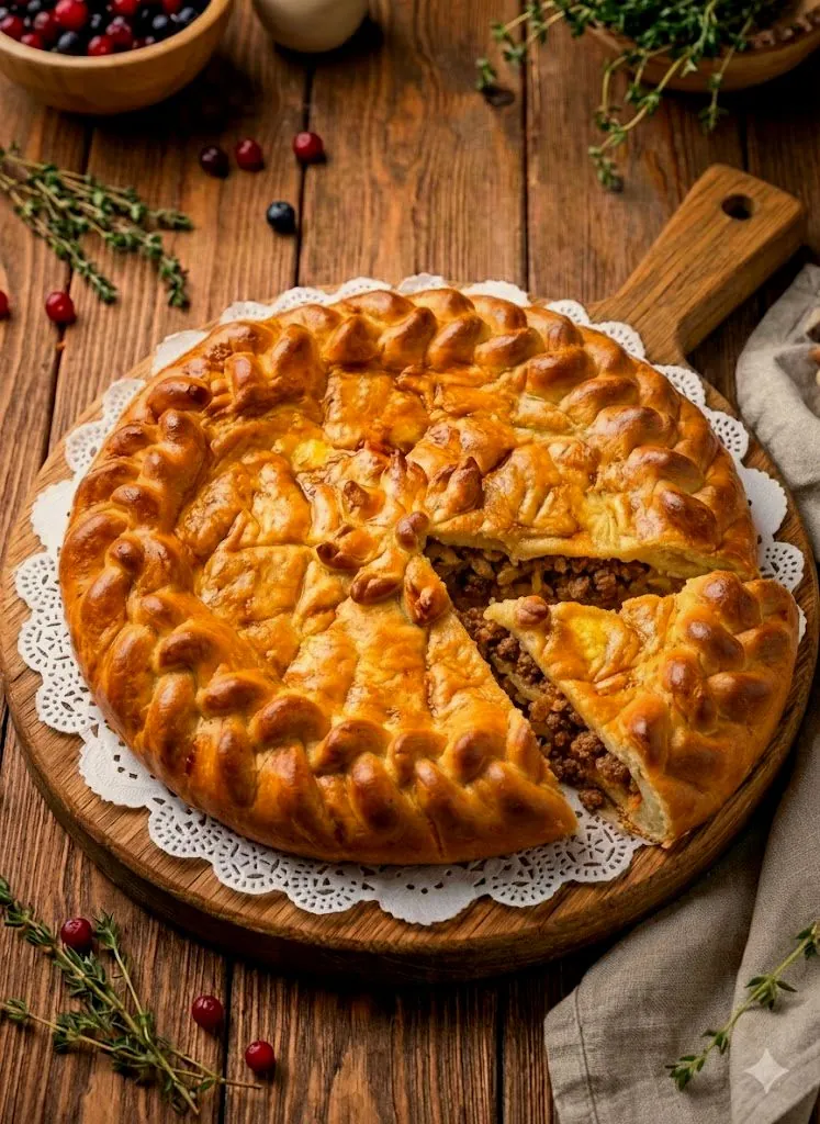 Пирог мясной